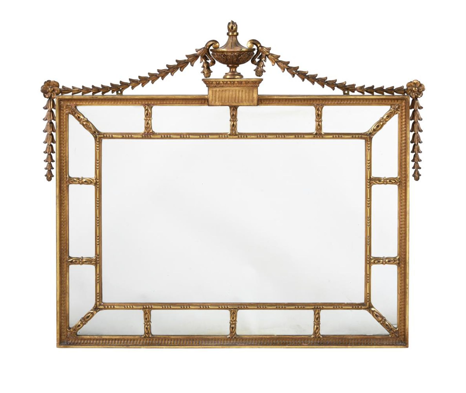 A GILTWOOD WALL MIRROR IN GEORGE III STYLE, EARLY 20TH CENTURY