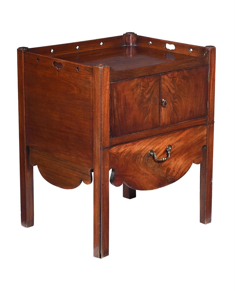 A GEORGE III MAHOGANY BEDSIDE CUPBOARD, CIRCA 1780