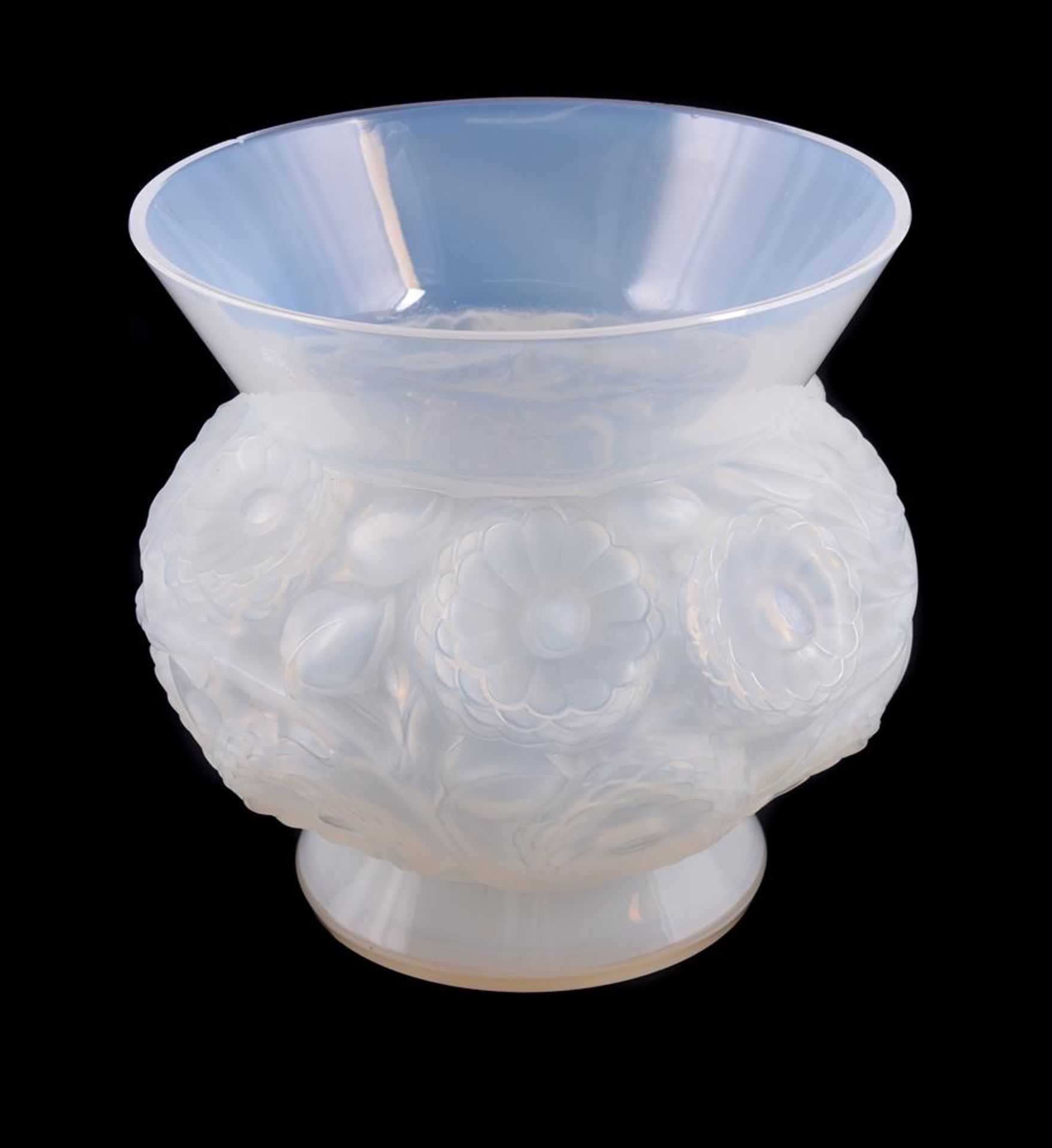 LALIQUE, RENE LALIQUE, SOUCIS, AN OPALESCENT GLASS VASE