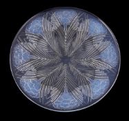 LALIQUE, RENE LALIQUE, OEILLETS, AN OPALESCENT GLASS DISH