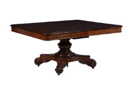 A VICTORIAN MAHOGANY EXTENDING DINING TABLE, 19TH CENTURY