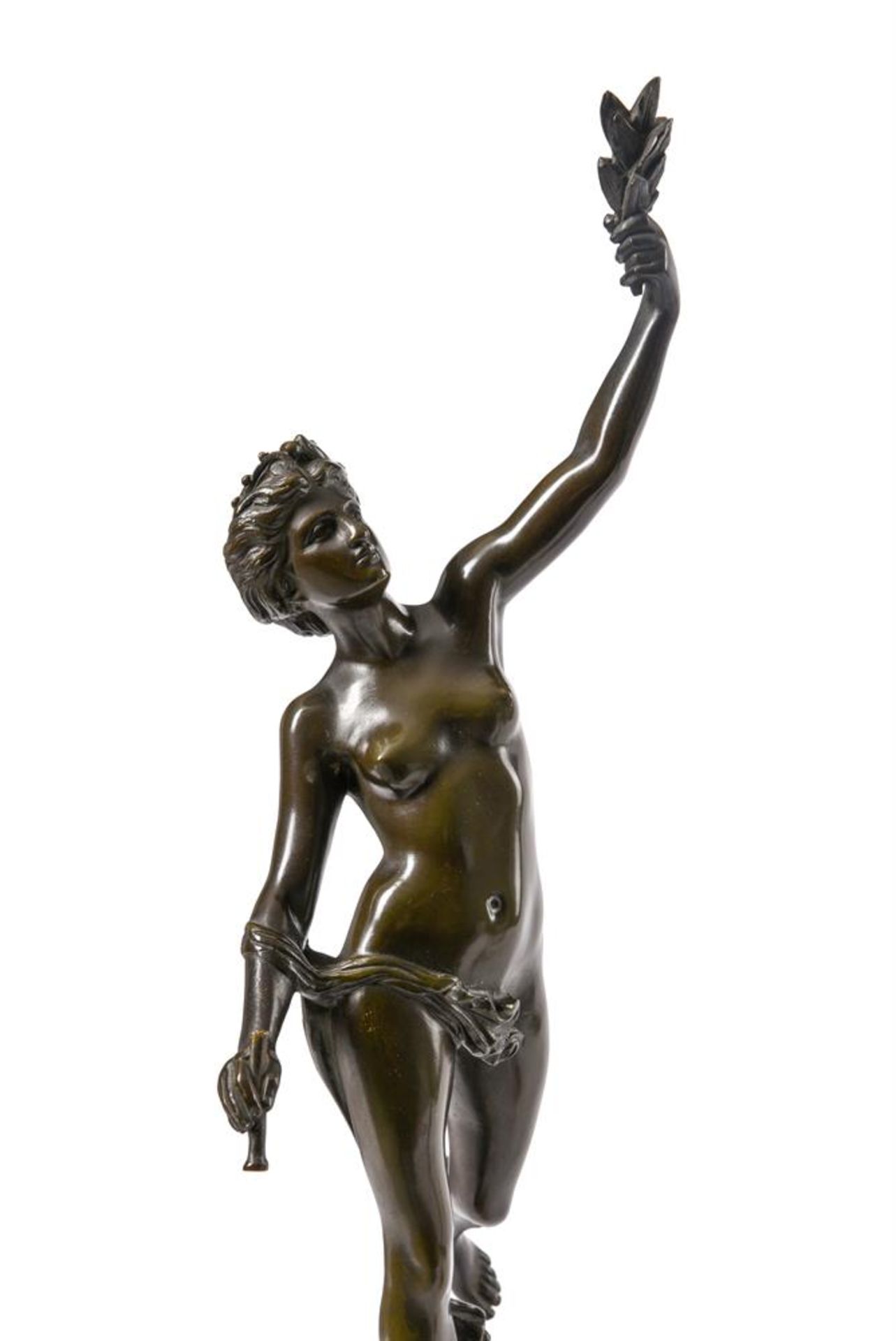 AFTER GIAMBOLOGNA, A PAIR OF BRONZE FIGURES OF MERCURY AND FORTUNA, LATE 19TH CENTURY - Bild 2 aus 6