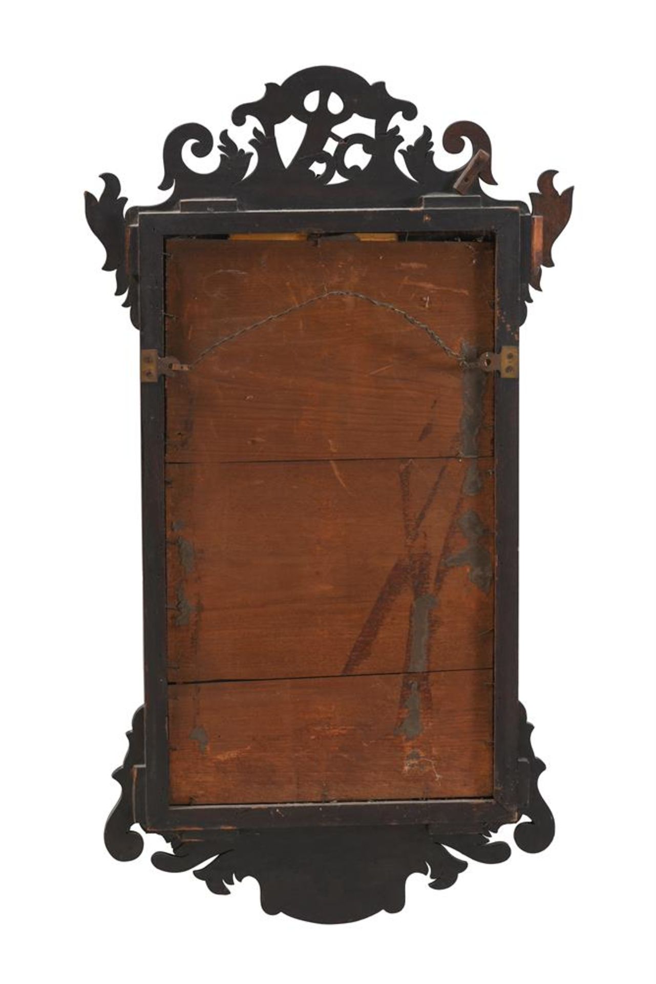A MAHOGANY WALL MIRROR IN GEORGE II STYLE, EARLY 20TH CENTURY - Image 2 of 2