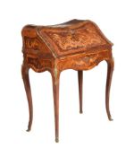 A FRENCH MARQUETRY AND PARQUETRY BUREAU DE DAME