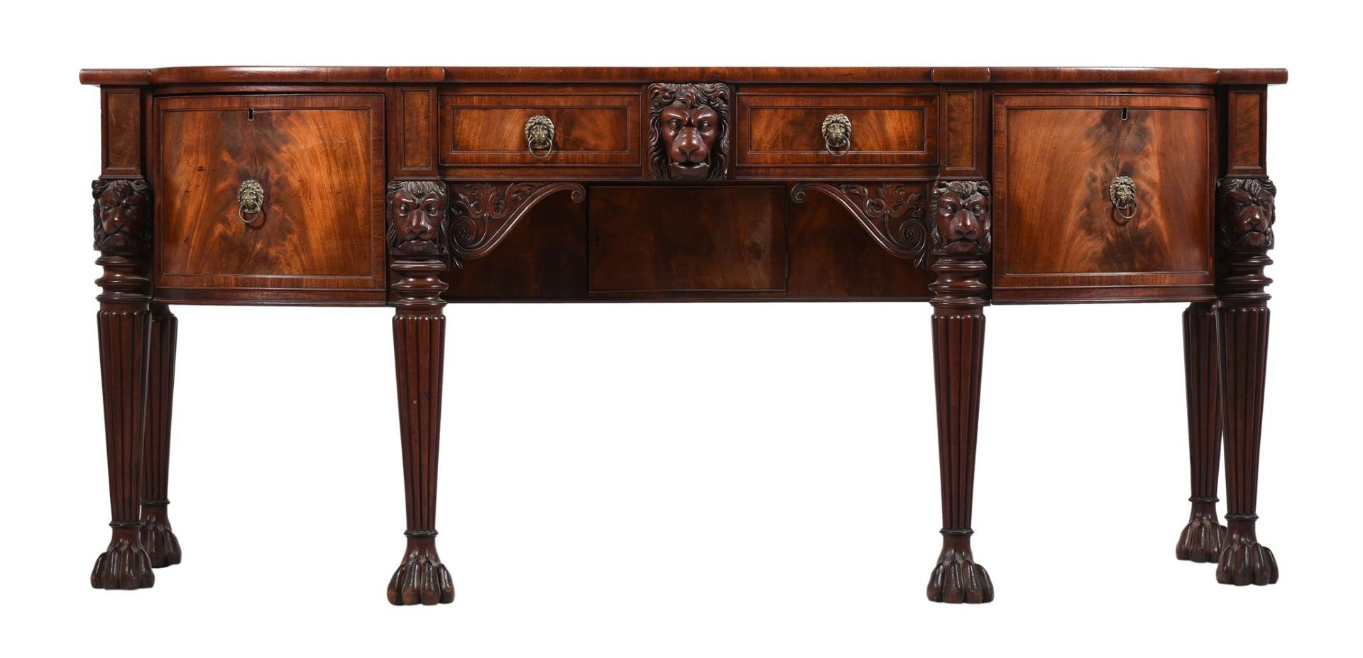 A GEORGE IV MAHOGANY SIDEBOARD, PROBABLY SCOTTISH