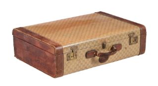 GUCCI, A MONOGRAMMED COATED CANVAS SUITCASE