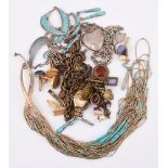 A COLLECTION OF VARIOUS JEWELLERY AND COSTUME JEWELLERY