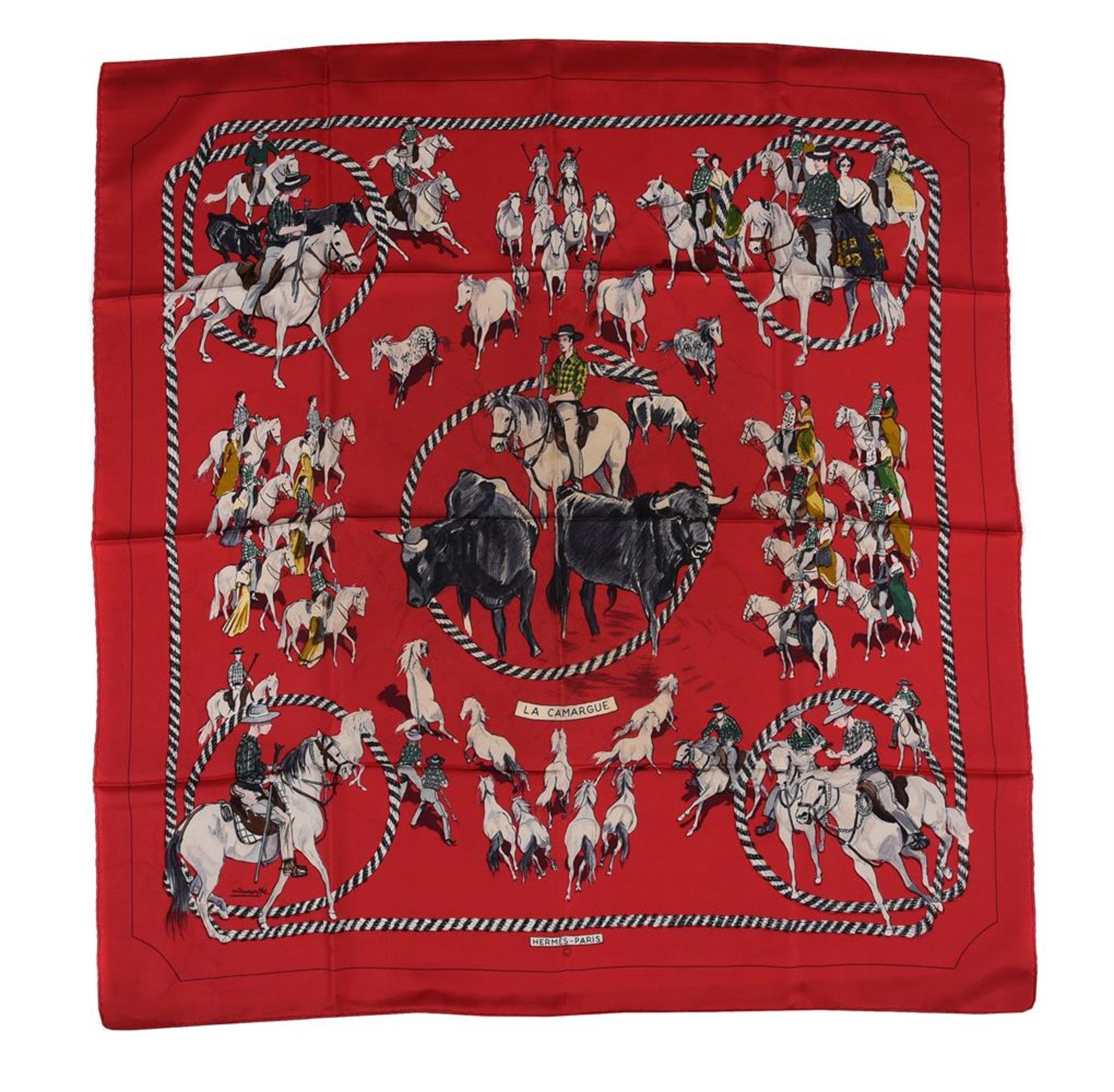 HERMÉS, LA CAMARGUE, A SILK SCARF