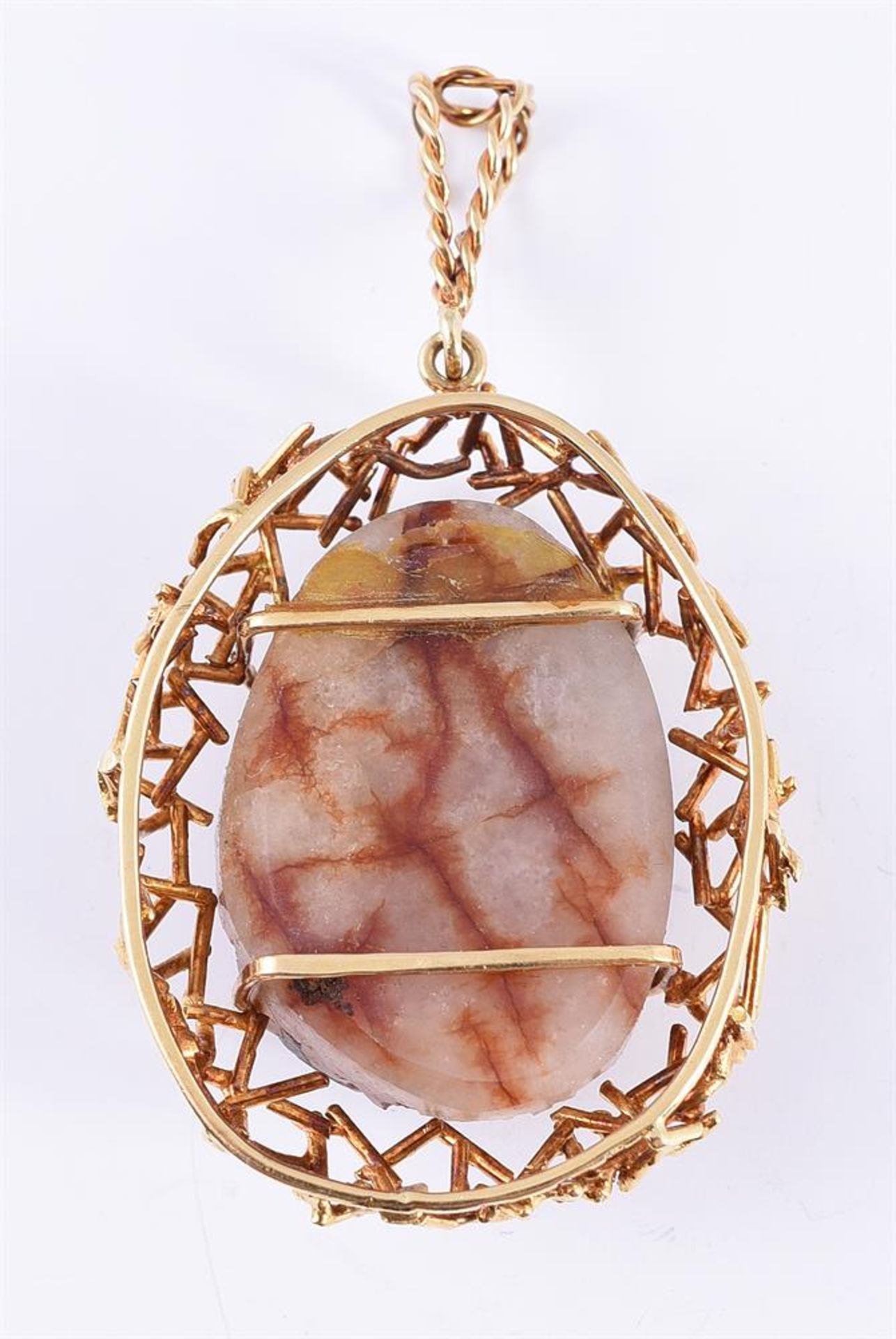 ALICK DOWNING, AN 18CT GOLD GEODE PENDANT - Image 2 of 2