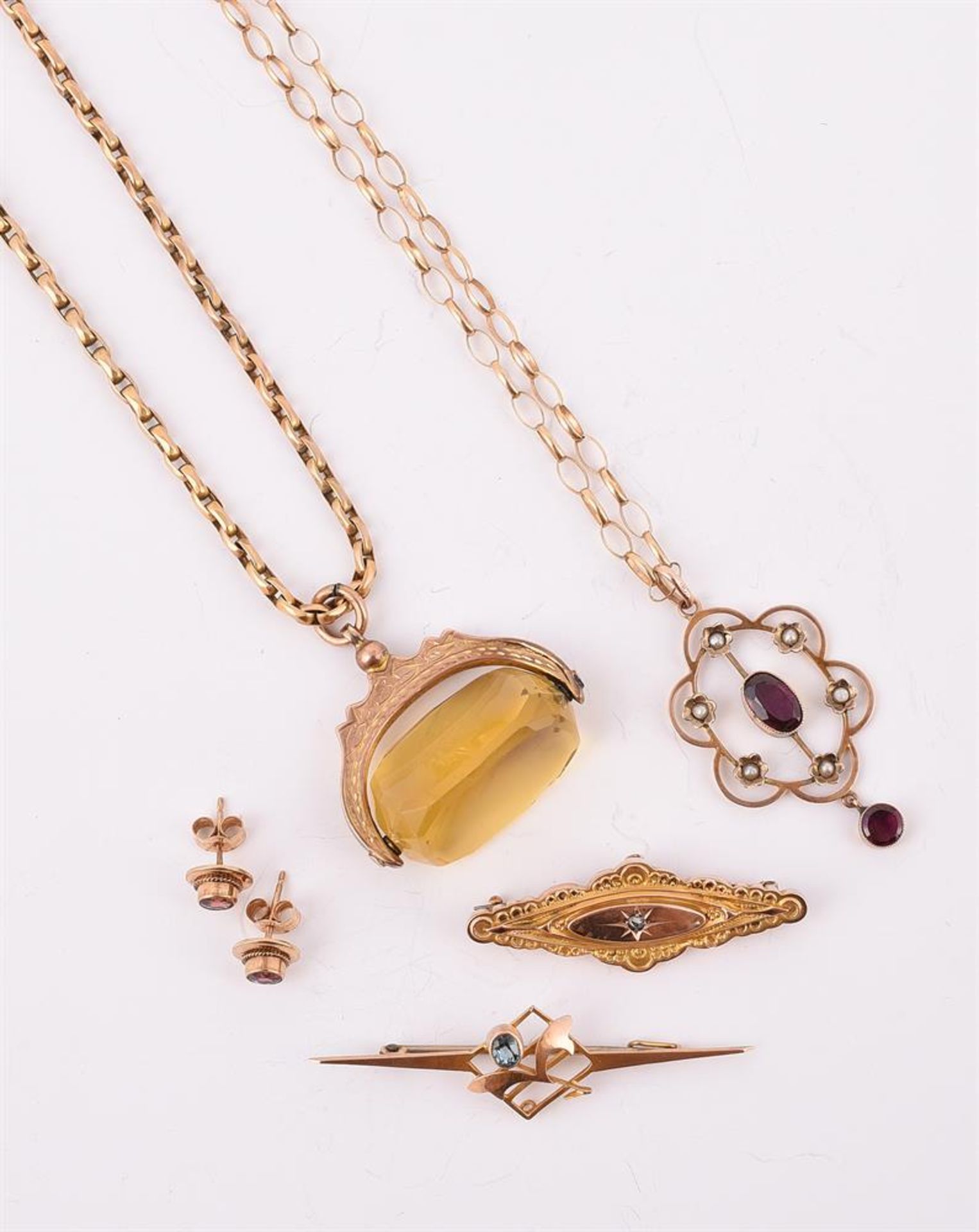 A GROUP OF GEM-SET JEWELLERY