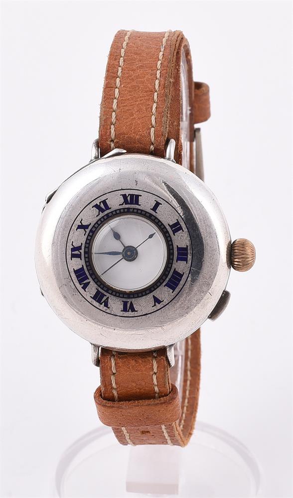 FRODSHAM, A SILVER HALF HUNTER WRIST WATCH, LONDON 1922 IMPORT MARK