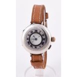 FRODSHAM, A SILVER HALF HUNTER WRIST WATCH, LONDON 1922 IMPORT MARK