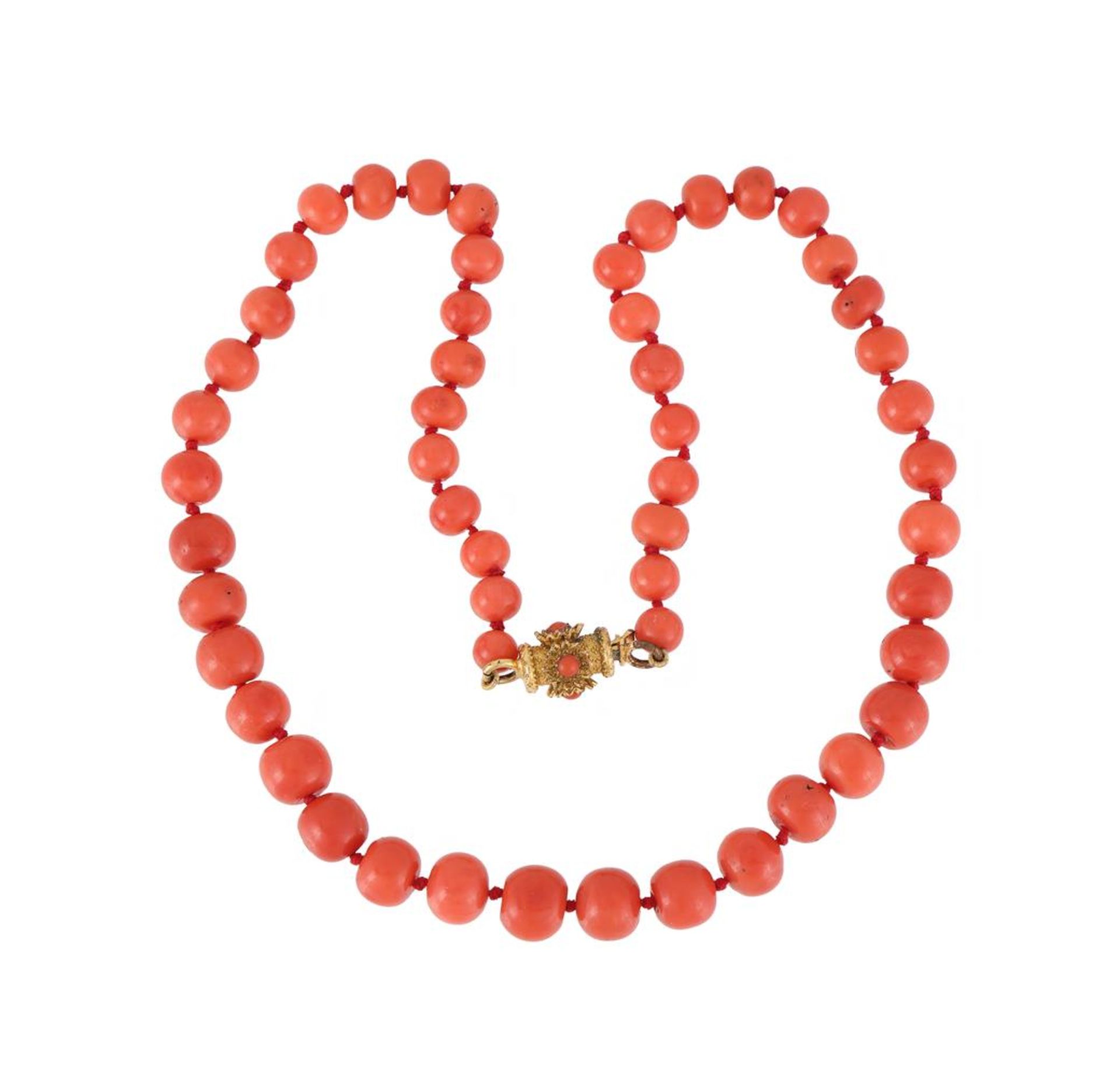 Y A NATURAL CORAL BEAD NECKLACE