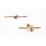 TWO EARLY 20TH CENTURY GEM SET BUG BROOCHES