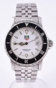 TAG HEUER, REF. WD1213-G-20A STAINLESS STEEL BRACELET WATCH WITH DATE