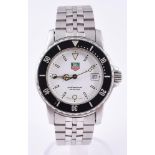 TAG HEUER, REF. WD1213-G-20A STAINLESS STEEL BRACELET WATCH WITH DATE