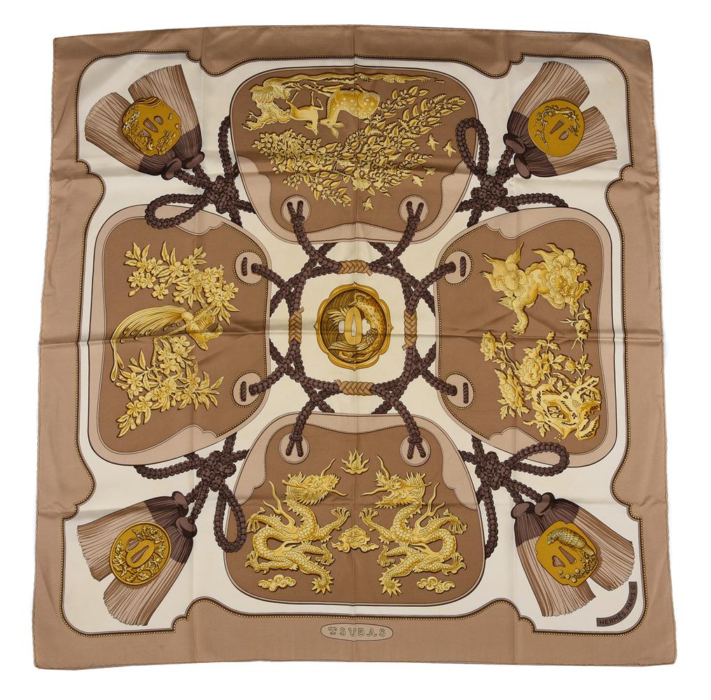 HERMÉS, TSUBAS, A SILK SCARF