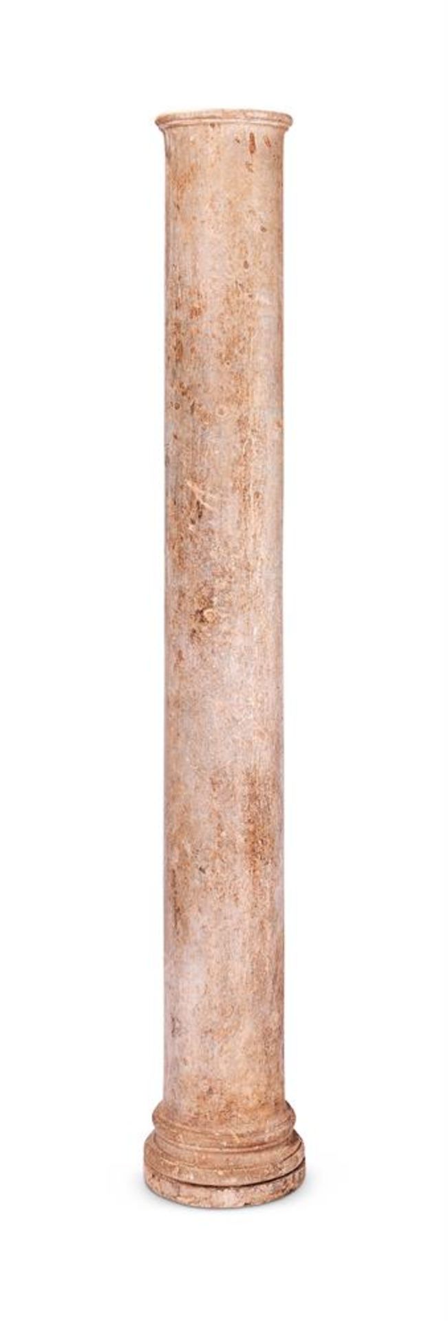 A SLENDER ITALIAN MARBLE COLUMN, 19TH CENTURY