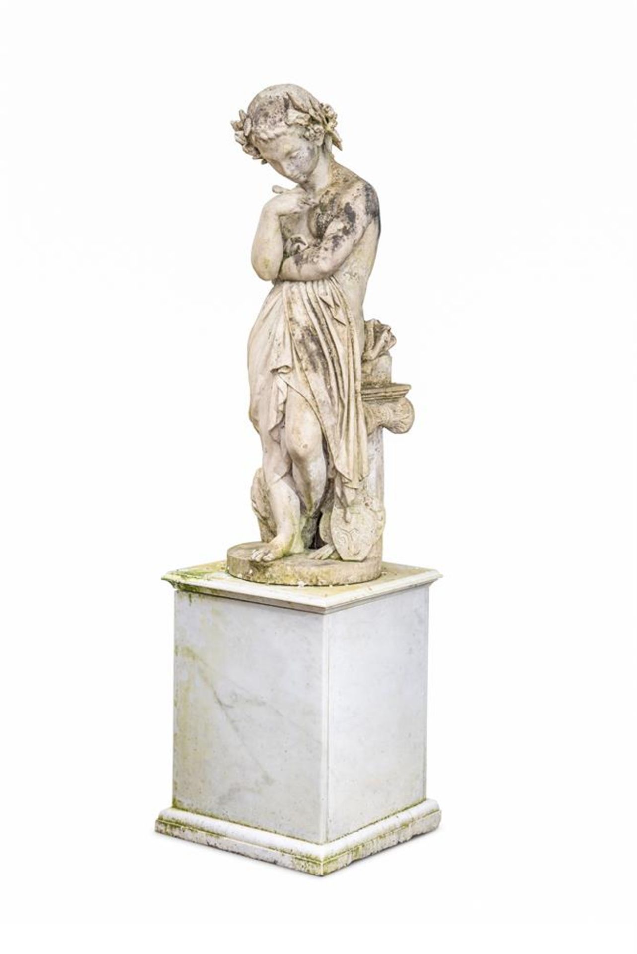 ‘J.D’: A TERRACOTTA SCULPTURE OF A YOUNG GIRL, PROBABLY AN ALLEGORY OF SCULPTURE, LATE 19TH CENTURY - Image 3 of 3