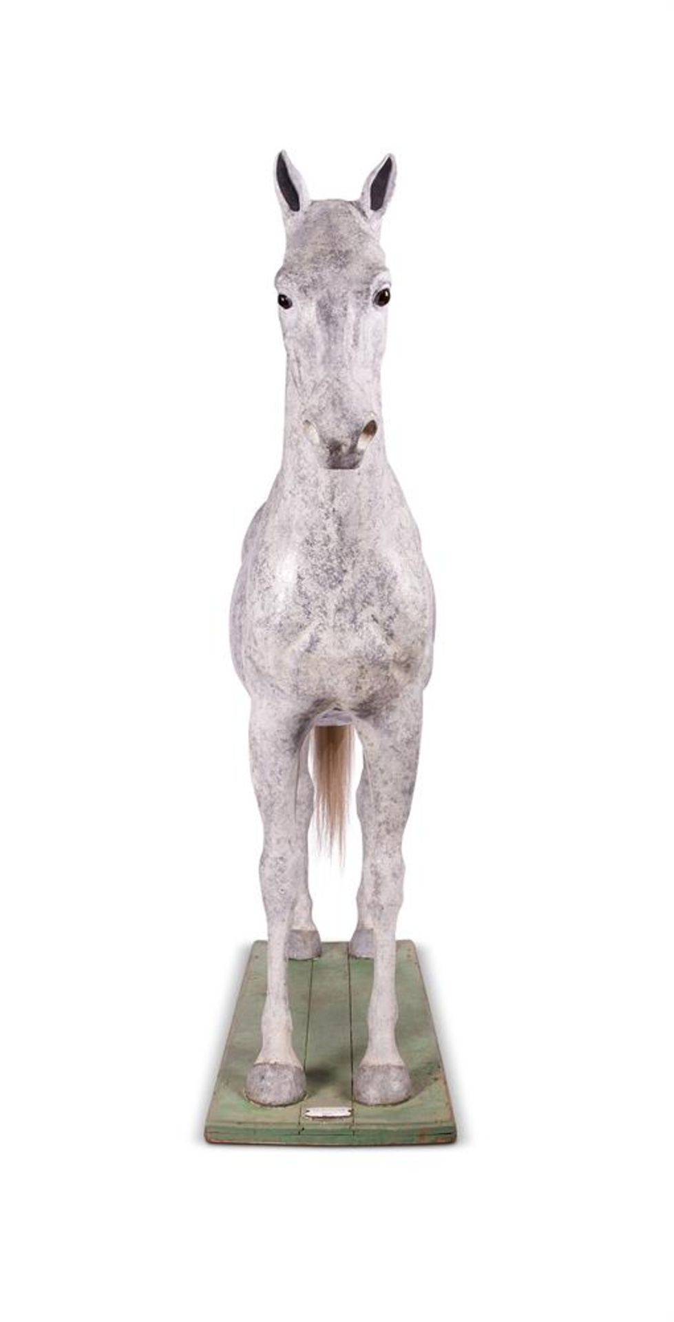 A FRENCH LIFE SIZE PAPIER MÂCHÉ STALLION, LATE 19TH CENTURY - Bild 2 aus 5