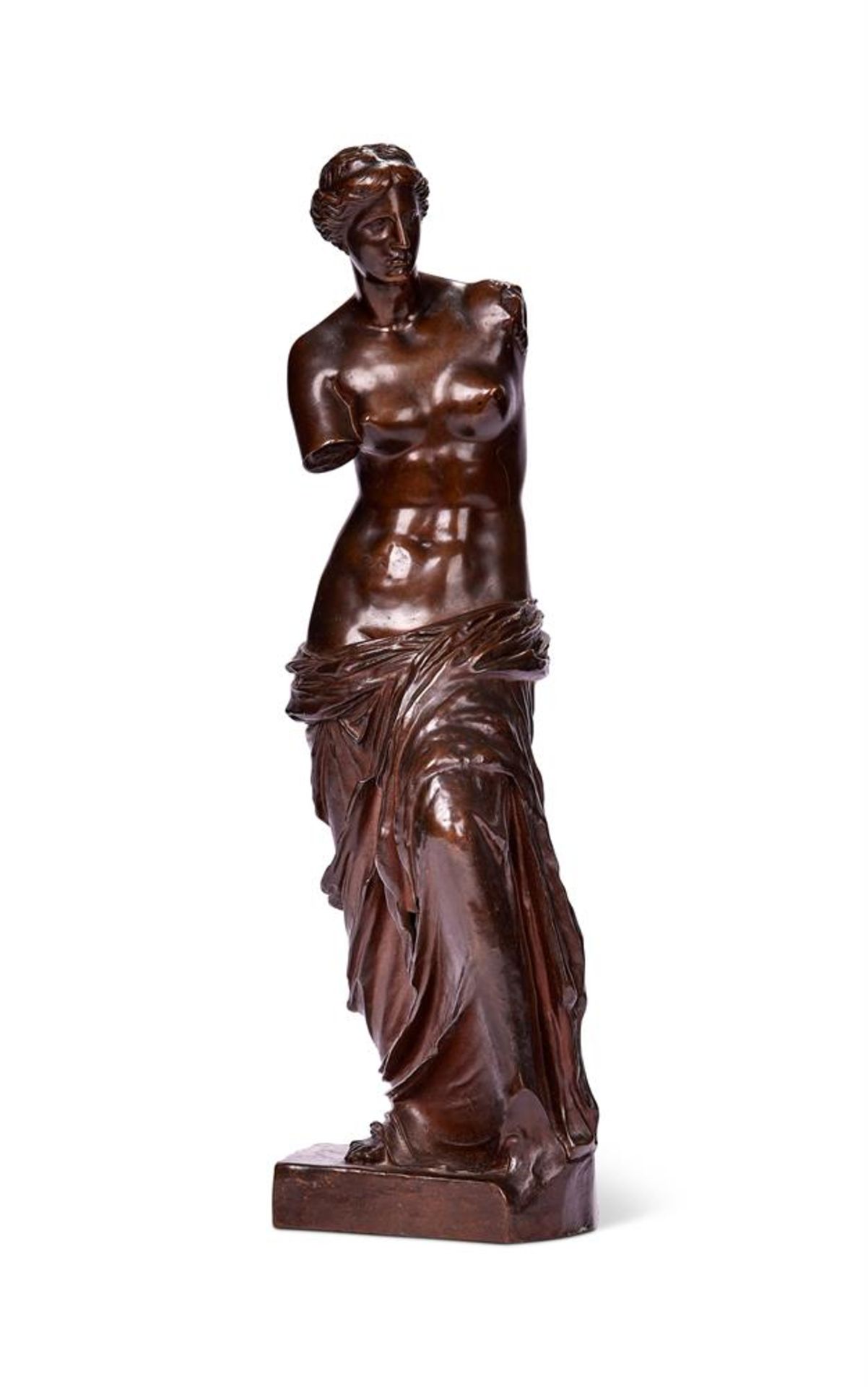 AFTER THE ANTIQUE, A BRONZE FIGURE OF THE VENUS DE MILO CAST BY BARBEDIENNE, LATE 19TH CENTURY