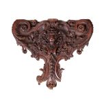 A LARGE VICTORIAN CARVED OAK PANEL, MID 19TH CENTURY