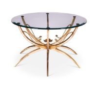 AN ITALIAN GILT BRONZE COFFEE TABLE, CIRCA 1950