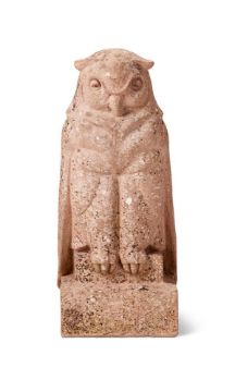 A RARE COMPTON POTTERY OWL, EARLY 20TH CENTURY