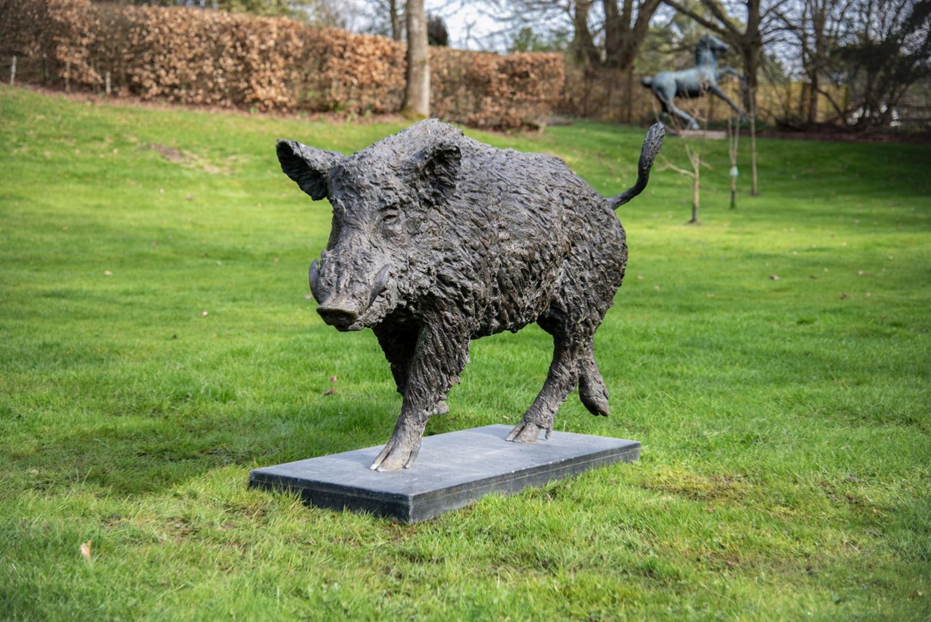 λ HAMISH MACKIE (BRITISH B. 1973), RUNNING BOAR - Image 3 of 3