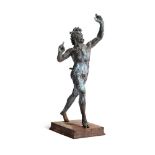 AFTER THE ANTIQUE, A NEAPOLITAN BRONZE FIGURE OF THE DANCING FAUN, LATE 19TH CENTURY