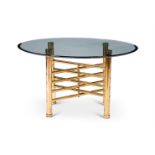 A POLISHED BRASS OCCASIONAL TABLE, CIRCA 1960