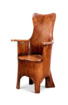 A WELSH ELM ARMCHAIR, 19TH CENTURY