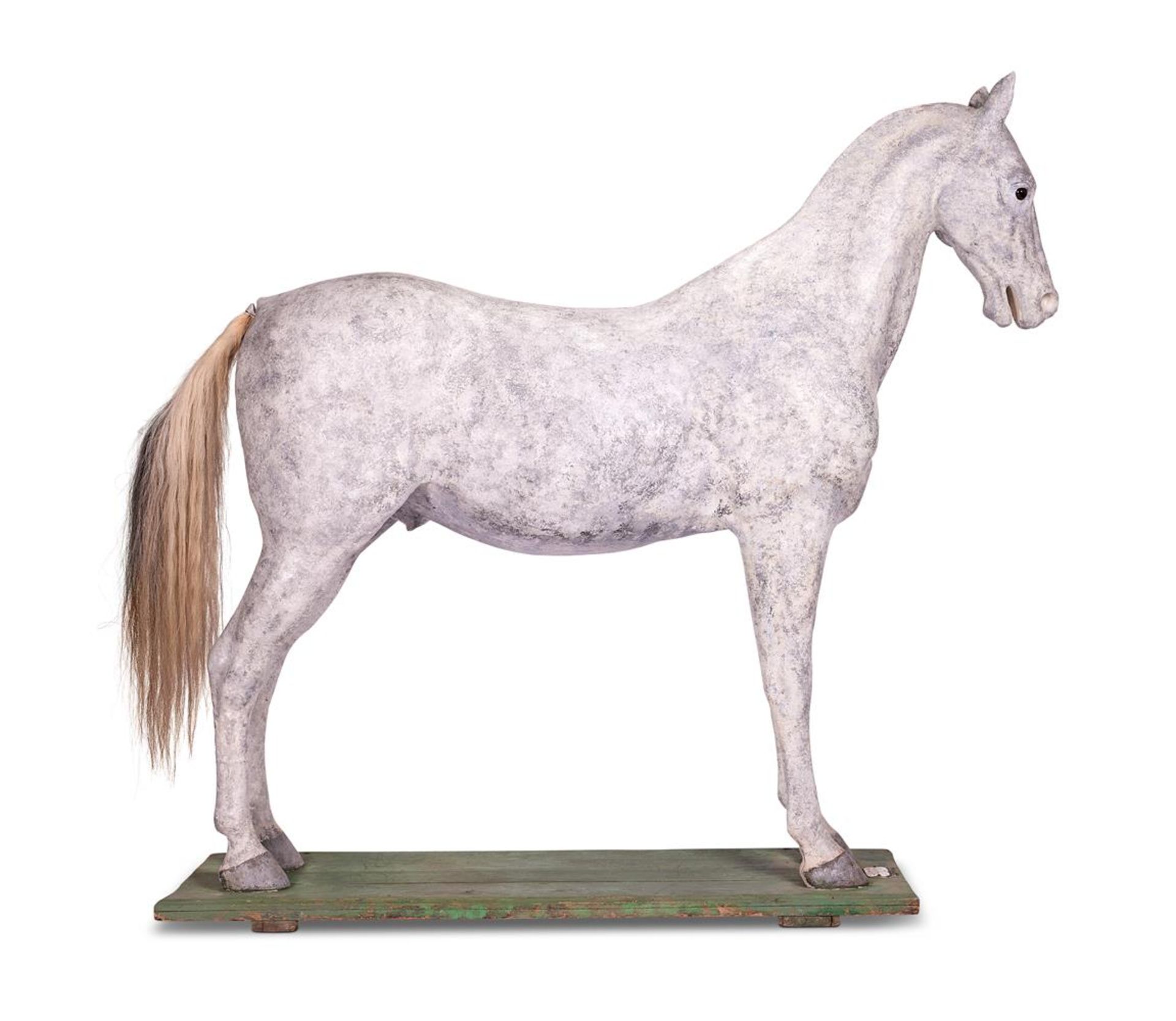 A FRENCH LIFE SIZE PAPIER MÂCHÉ STALLION, LATE 19TH CENTURY - Bild 5 aus 5