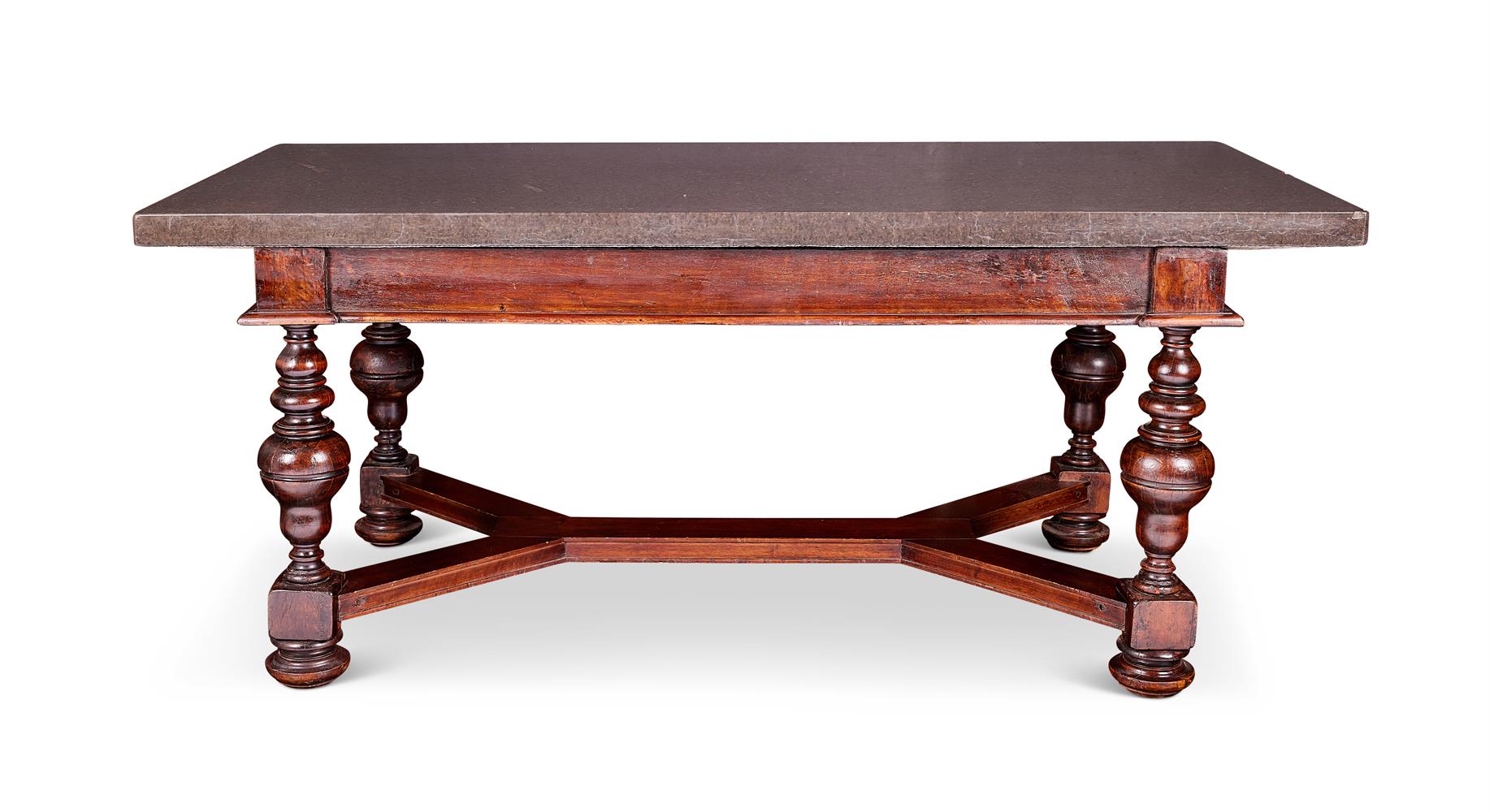 A SWEDISH BAROQUE WALNUT TABLE, CIRCA 1750