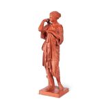 AFTER THE ANTIQUE, A TERRACOTTA FIGURE OF DIANA OF GABII BY BLASHFIELD, MID 19TH CENTURY