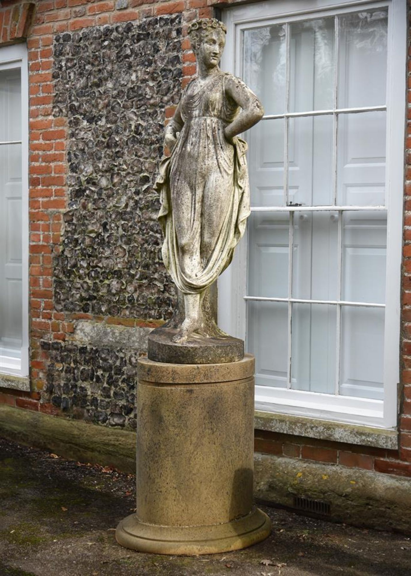 AFTER ANTONIO CANOVA (1757-1822), A LARGE WHITE MARBLE FIGURE 'THE DANCER', 19TH CENTURY