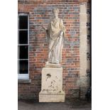 AFTER THE ANTIQUE, A RARE TERRACOTTA STATUE OF THE CAPITOLINE FLORA BY THE PULHAM POTTERY