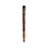 A VICTORIAN PAINTED WOOD TRUNCHEON FOR THE STAFFORDSHIRE CONSTABULARY