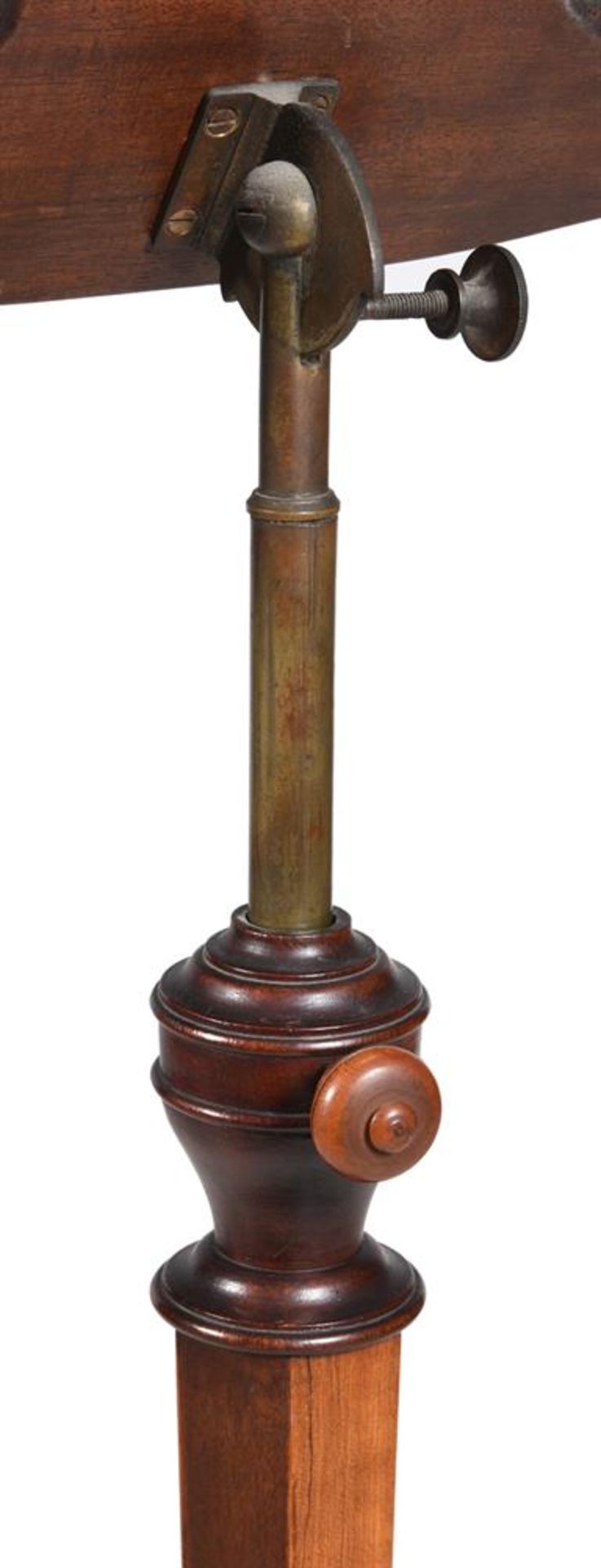 A LATE VICTORIAN SATINWOOD LYRE MUSIC STAND, LATE 19TH CENTURY - Image 5 of 5