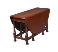 A RED WALNUT GATELEG TABLE, SECOND HALF 18TH CENTURY