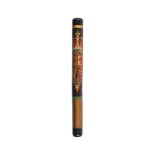 A VICTORIAN SCOTTISH PAINTED WOOD TRUNCHEON