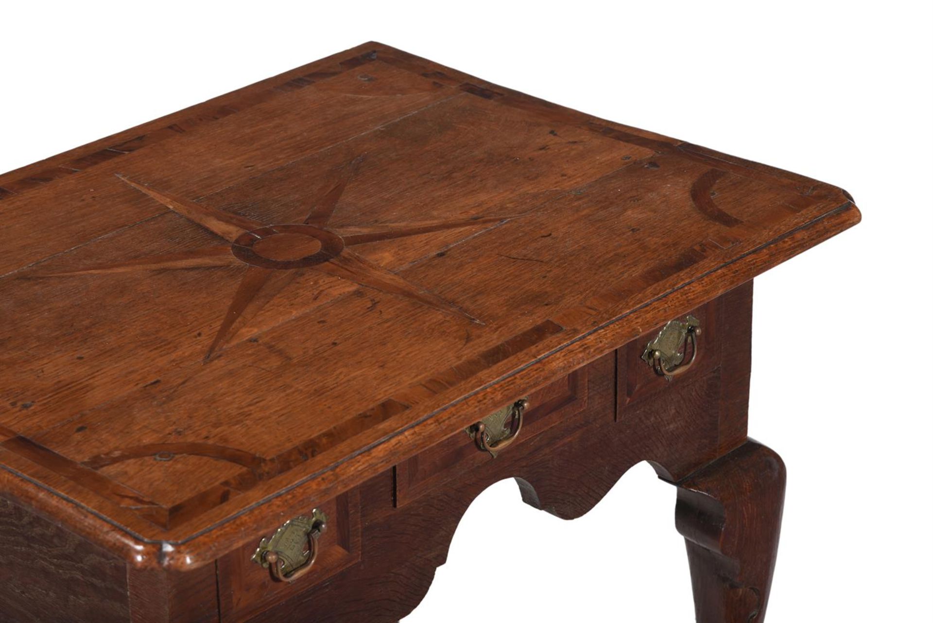 A GEORGE II OAK AND YEW BANDED SIDE TABLE, CIRCA 1740 - Image 2 of 2