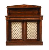 Y A GEORGE IV ROSEWOOD CHIFFONIER, CIRCA 1830