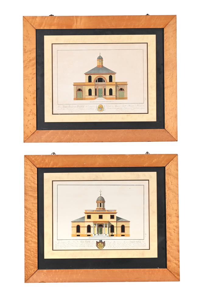 AFTER J.G. SCHWENDER (GERMAN 18/19TH CENTURY), FOUR ARCHITECTURAL VIEWS - Image 2 of 4