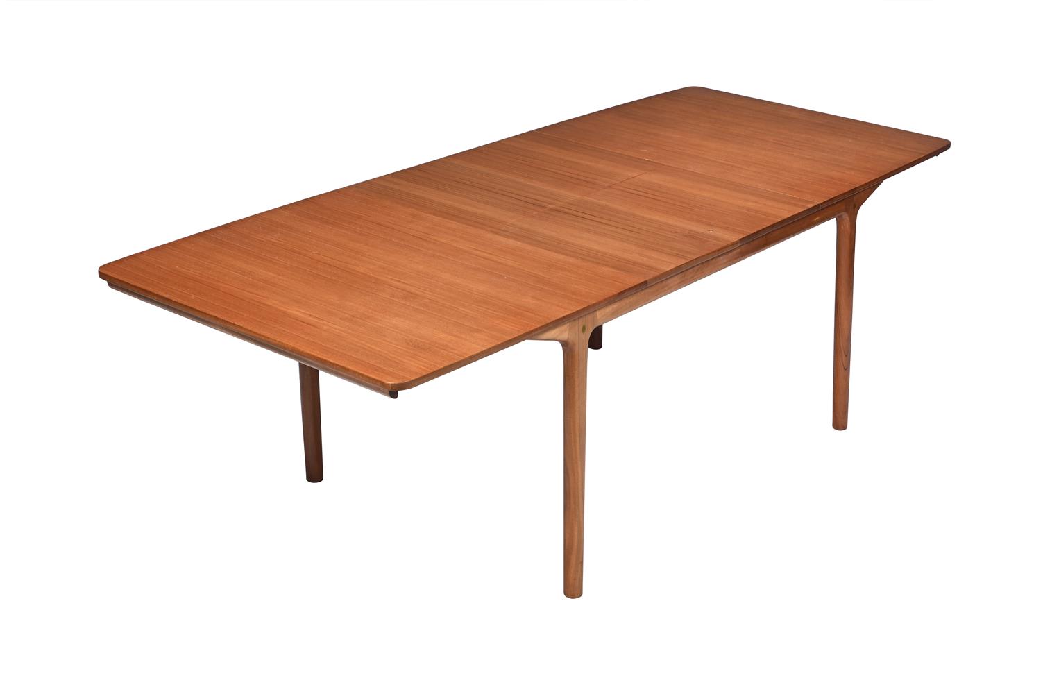 A MID CENTURY TEAK EXTENDABLE DINING TABLE, BY A.H. MCINTOSH & CO. LTD - Image 2 of 3