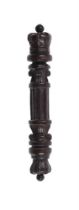 A VICTORIAN CARVED WOOD TIPSTAFF