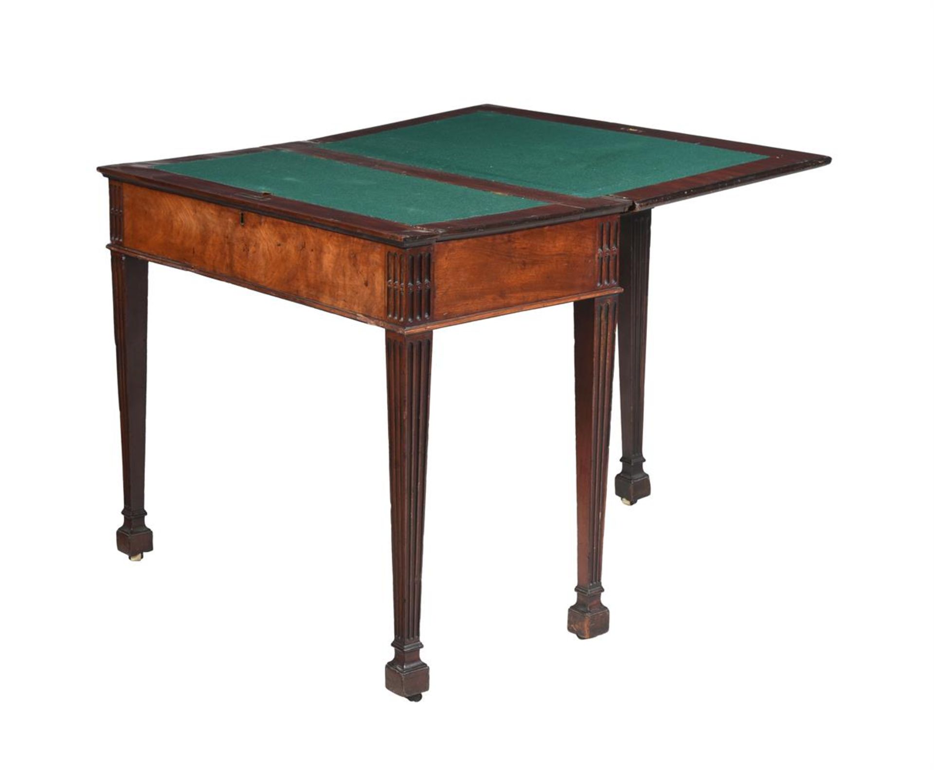 A GEORGE III MAHOGANY FOLDING GAMES TABLE, LATE 18TH CENTURY - Image 2 of 2