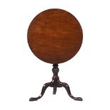 AN EARLY GEORGE III MAHOGANY BIRDCAGE TRIPOD TABLE, CIRCA 1760