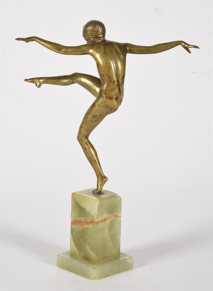 AFTER JOSEF LORENZL, A BRONZE MODEL OF A DANCER IN ART DECO STYLE, MID 20TH CENTURY - Image 2 of 3