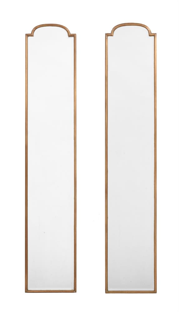 A PAIR OF GILTWOOD PIER MIRRORS